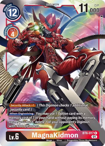 MagnaKidmon (BT6-017 R), Double Diamond — Digimon card price