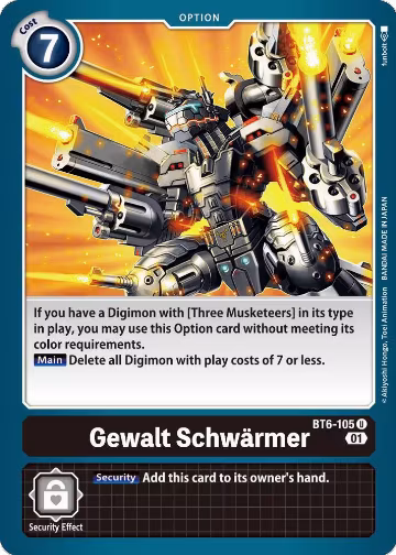 Gewalt Schwarmer (BT6-105 U), Double Diamond — Digimon card price