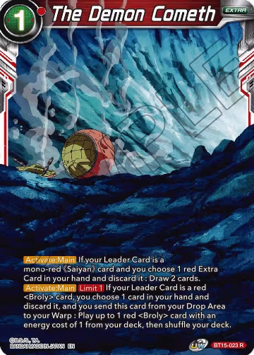 The Demon Cometh (BT15-023), Saiyan Showdown — DB Super card price