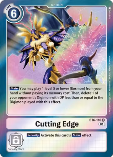 Cutting Edge (BT6-110 R), Double Diamond — Digimon card price