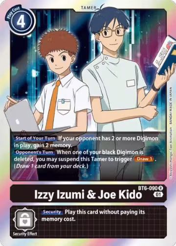 Izzy Izumi & Joe Kido (BT6-090 R), Double Diamond — Digimon card price
