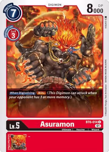 Asuramon (BT6-014 C), Double Diamond — Digimon card price