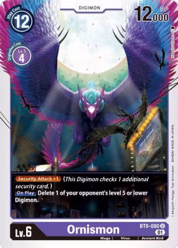 Ornismon (BT6-080 U), Double Diamond — Digimon card price