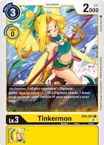 Tinkermon (BT6-031 C), Double Diamond — Digimon card price