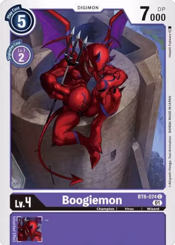 Boogiemon (BT6-074 C), Double Diamond — Digimon card price