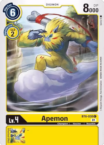 Apemon (BT6-038 C), Double Diamond — Digimon card price