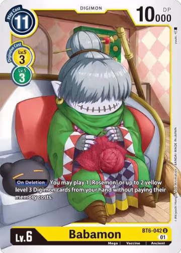 Babamon (BT6-042 U), Double Diamond — Digimon card price