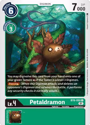Petaldramon (BT6-050 C), Double Diamond — Digimon card price
