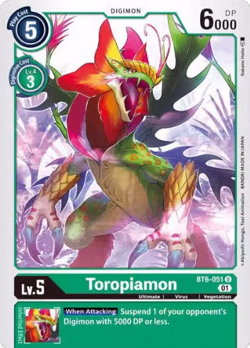 Toropiamon (BT6-051 U), Double Diamond — Digimon card price