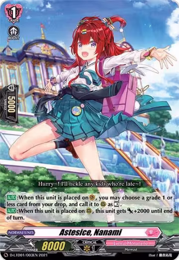 Astesice, Nanami (D-LTD01/003EN), D-LTD01: Ahoy! Lyrical Monasterio! — Vanguard card price
