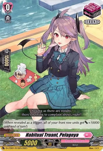 Habitual Truant, Pelageya (D-LTD01/013EN), D-LTD01: Ahoy! Lyrical Monasterio! — Vanguard card price