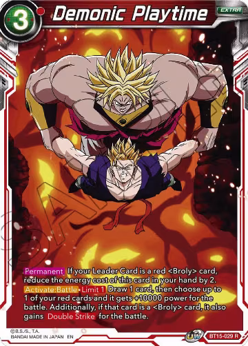 Demonic Playtime (BT15-029), Saiyan Showdown — DB Super card price
