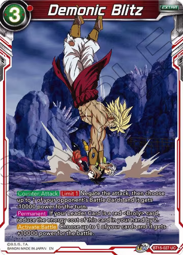 Demonic Blitz (BT15-027), Saiyan Showdown — DB Super card price