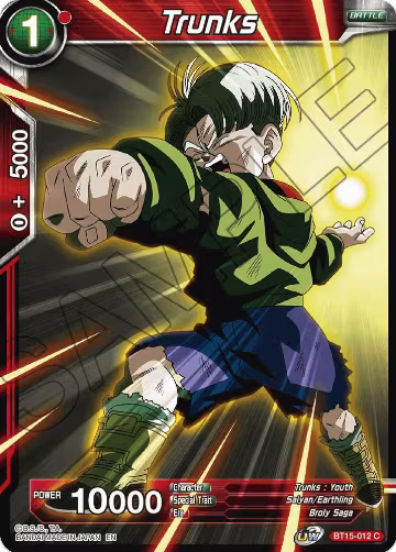 Trunks (BT15-012), Saiyan Showdown — DB Super card price
