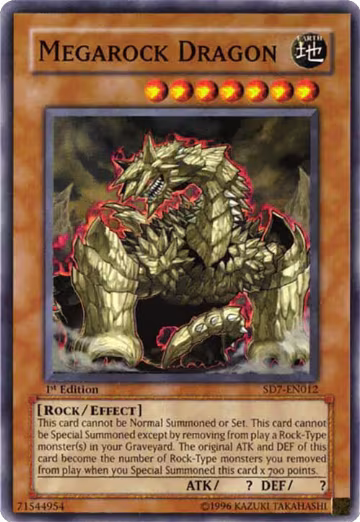 Megarock Dragon (SD7-EN012), Structure Deck: Invincible Fortress — Yu-Gi-Oh! card price