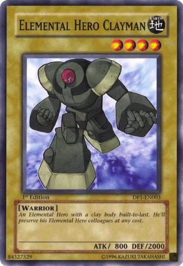 Elemental Hero Clayman (DP1-EN003), Duelist Pack 1: Jaden Yuki — Yu-Gi-Oh! card price