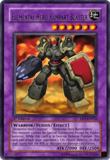 Elemental Hero Rampart Blaster (DP1-EN012), Duelist Pack 1: Jaden Yuki — Yu-Gi-Oh! card price