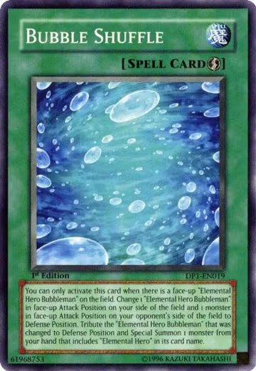Bubble Shuffle (DP1-EN019), Duelist Pack 1: Jaden Yuki — Yu-Gi-Oh! card price