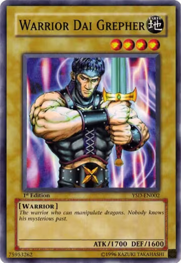Warrior Dai Grepher (YSD-EN002), Starter Deck 2006 — Yu-Gi-Oh! card price