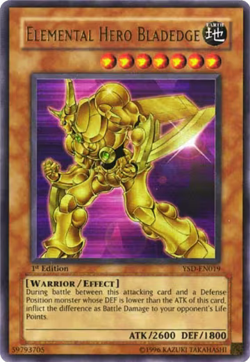 Elemental Hero Bladedge (YSD-EN019) — card price