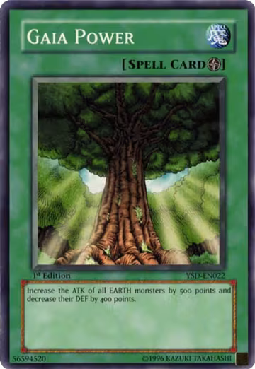 Gaia Power (YSD-EN022), Starter Deck 2006 — Yu-Gi-Oh! card price