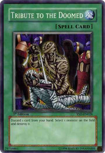 Tribute to The Doomed (YSD-EN026), Starter Deck 2006 — Yu-Gi-Oh! card price