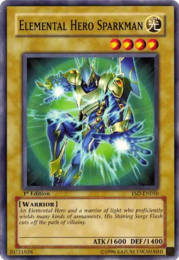 Elemental HERO Sparkman (YSD-ENS01) — card price