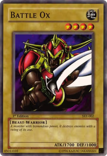 Battle Ox (SKE-002), Starter Deck: Kaiba Evolution — Yu-Gi-Oh! card price