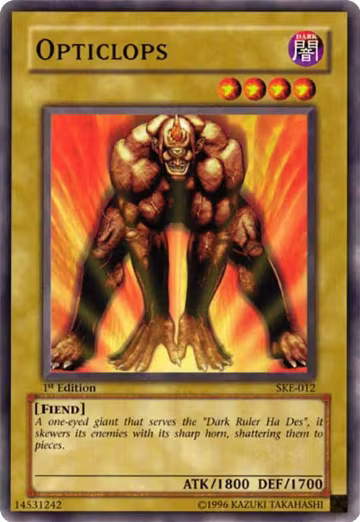 Opticlops (SKE-012), Starter Deck: Kaiba Evolution — Yu-Gi-Oh! card price