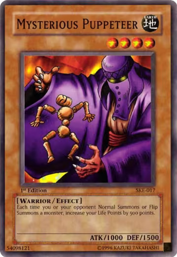 Mysterious Puppeteer (SKE-017), Starter Deck: Kaiba Evolution — Yu-Gi-Oh! card price