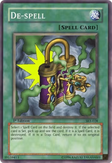 De-Spell (SKE-028), Starter Deck: Kaiba Evolution — Yu-Gi-Oh! card price