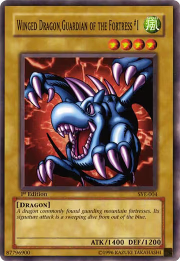 Winged Dragon, Guardian of the Fortress #1 (SYE-004), Starter Deck: Yugi Evolution — Yu-Gi-Oh! card price