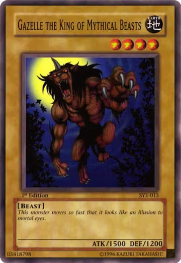 Gazelle the King of Mythical Beasts (SYE-013), Starter Deck: Yugi Evolution — Yu-Gi-Oh! card price