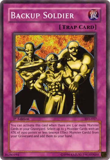 Backup Soldier (SYE-047), Starter Deck: Yugi Evolution — Yu-Gi-Oh! card price