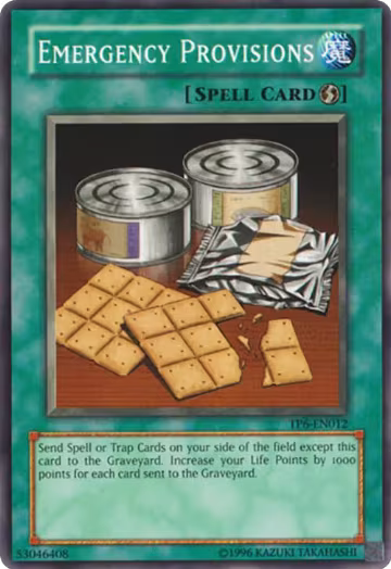 Emergency Provisions (TP6-EN012), Tournament Pack 6 — Yu-Gi-Oh! card price