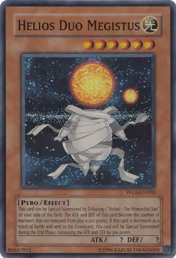 Helios Duo Megistus (WC6-EN003) — card price