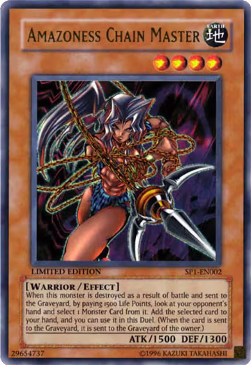 Amazoness Chain Master (SP1-EN002), Sneak Preview Series 1 — Yu-Gi-Oh! card price