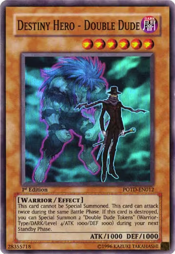 Destiny Hero - Double Dude (POTD-EN012), Power of the Duelist — Yu-Gi-Oh! card price