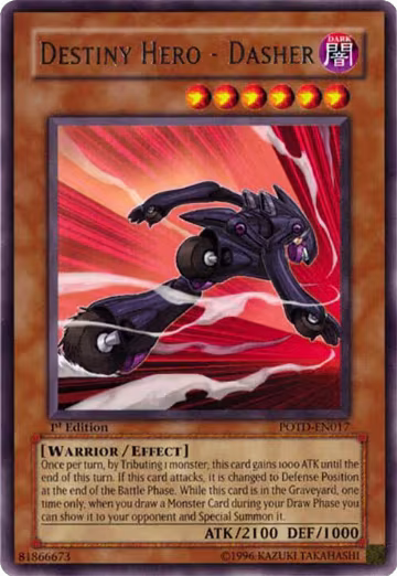 Destiny Hero - Dasher (POTD-EN017), Power of the Duelist — Yu-Gi-Oh! card price