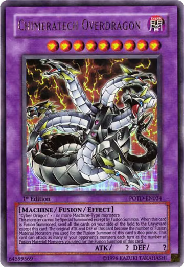 Chimeratech Overdragon (POTD-EN034), Power of the Duelist — Yu-Gi-Oh! card price