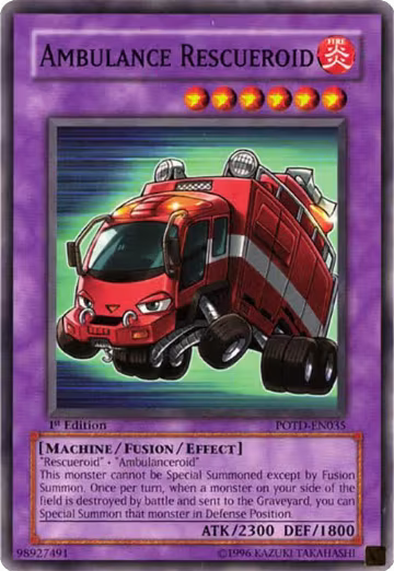 Ambulance Rescueroid (POTD-EN035), Power of the Duelist — Yu-Gi-Oh! card price