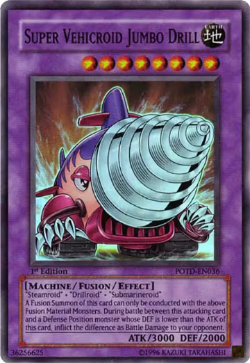 Super Vehicroid Jumbo Drill (POTD-EN036), Power of the Duelist — Yu-Gi-Oh! card price