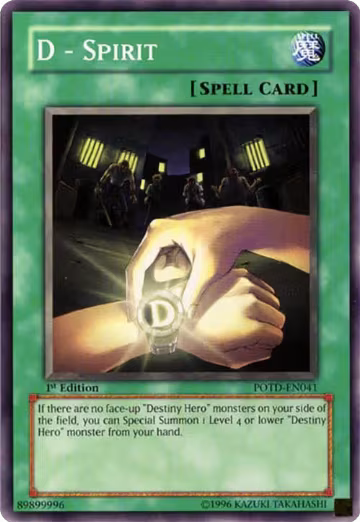 D - Spirit (POTD-EN041), Power of the Duelist — Yu-Gi-Oh! card price