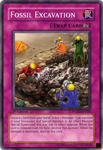 Fossil Excavation (POTD-EN058), Power of the Duelist — Yu-Gi-Oh! card price