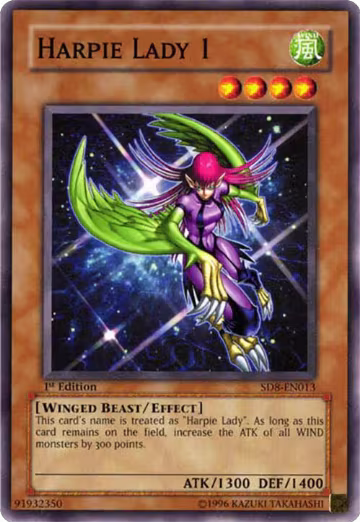 Harpie Lady 1 (SD8-EN013), Structure Deck: Lord of the Storm — Yu-Gi-Oh! card price