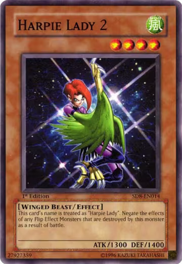 Harpie Lady 2 (SD8-EN014), Structure Deck: Lord of the Storm — Yu-Gi-Oh! card price