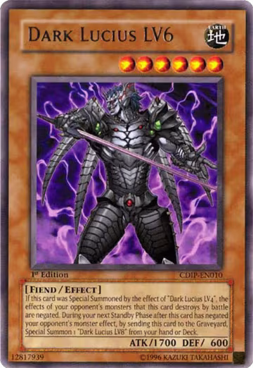 Dark Lucius LV6 (CDIP-EN010), Cyberdark Impact — Yu-Gi-Oh! card price