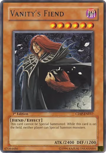 Vanity's Fiend (CDIP-EN017), Cyberdark Impact — Yu-Gi-Oh! card price