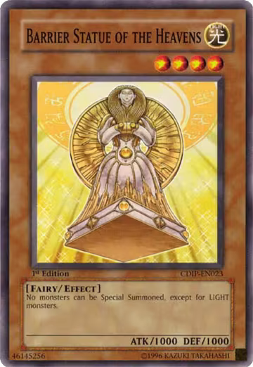 Barrier Statue of the Heavens (CDIP-EN023), Cyberdark Impact — Yu-Gi-Oh! card price