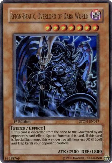 Reign-Beaux, Overlord of Dark World (STON-EN017), Strike of Neos — Yu-Gi-Oh! card price